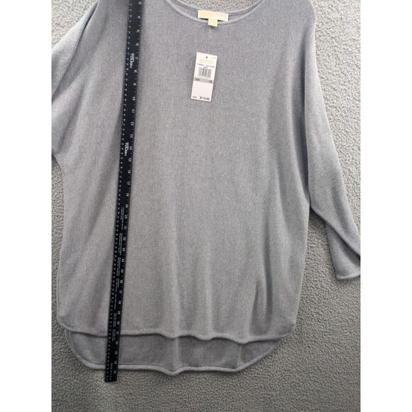 NWT Michael by Michael Kors Pearl Heather Gray Women's 1X Tunic Sweater - Picture 9 of 16